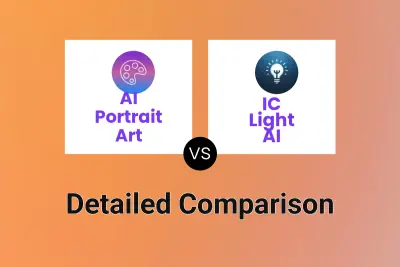 AI Portrait Art vs IC Light AI