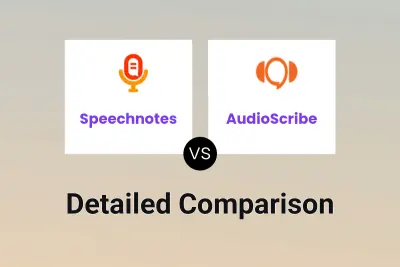 Speechnotes vs AudioScribe