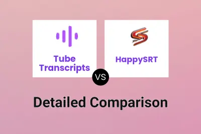 Tube Transcripts vs HappySRT