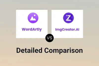 WordArtly vs ImgCreator.AI Detailed comparison features, price