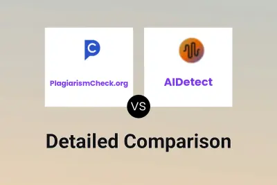 PlagiarismCheck.org vs AIDetect