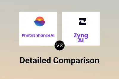 PhotoEnhanceAI vs Zyng AI