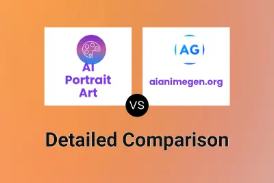 AI Portrait Art vs aianimegen.org