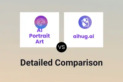 AI Portrait Art vs aihug.ai