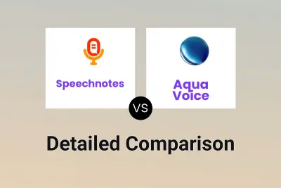 Speechnotes vs Aqua Voice