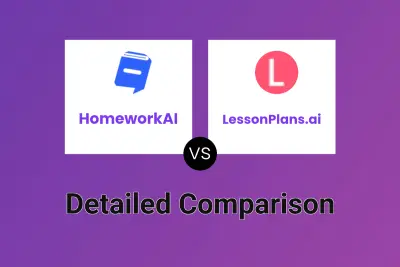 HomeworkAI vs LessonPlans.ai Detailed comparison features, price