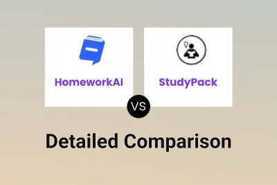 HomeworkAI vs StudyPack Detailed comparison features, price