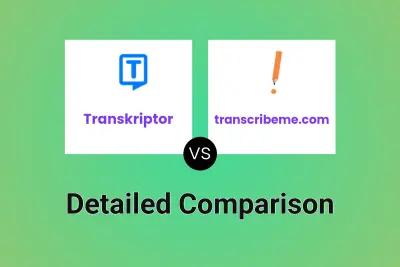 Transkriptor vs transcribeme.com