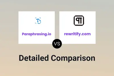 Paraphrasing.io vs rewritify.com