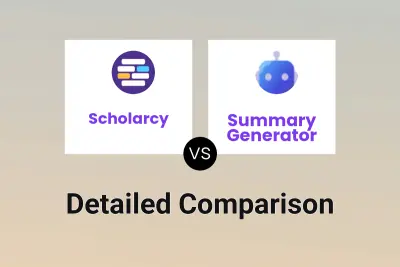 Scholarcy vs Summary Generator