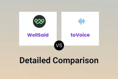 WellSaid vs toVoice