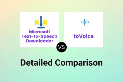 Microsoft Text-to-Speech Downloader vs toVoice