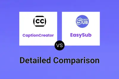 CaptionCreator vs EasySub Detailed comparison features, price