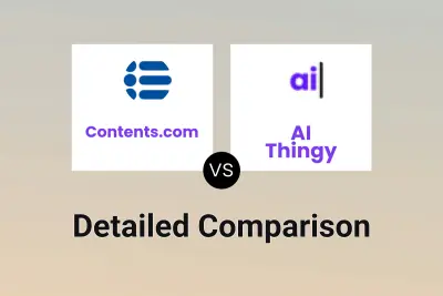 Contents.com vs AI Thingy Detailed comparison features, price