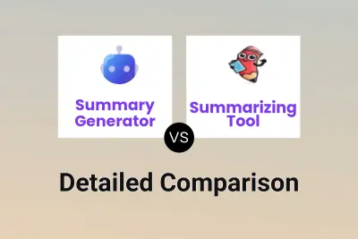 Summary Generator vs Summarizing Tool