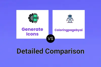 Generate Icons vs Coloringpagebyai