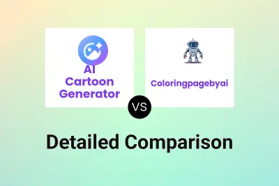 AI Cartoon Generator vs Coloringpagebyai