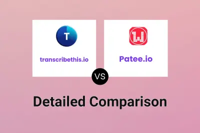 transcribethis.io vs Patee.io