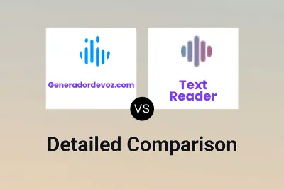 Generadordevoz.com vs Text Reader