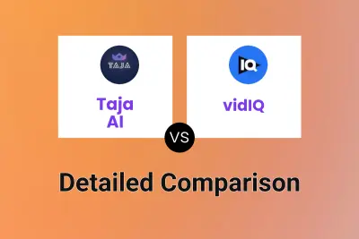 Taja AI vs vidIQ Detailed comparison features, price