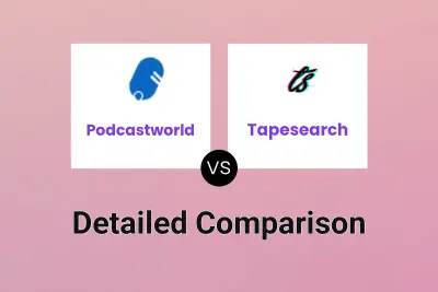 Podcastworld vs Tapesearch