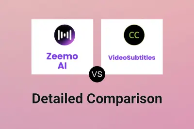 Zeemo AI vs VideoSubtitles Detailed comparison features, price