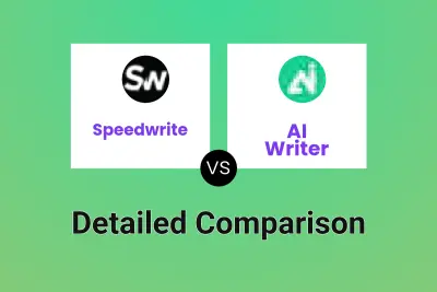 Speedwrite vs AI Writer Detailed comparison features, price