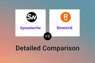 Speedwrite vs Reword Detailed comparison features, price