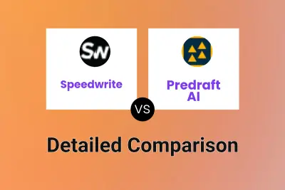 Speedwrite vs Predraft AI Detailed comparison features, price