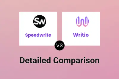 Speedwrite vs Writio Detailed comparison features, price