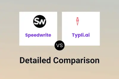 Speedwrite vs Typli.ai Detailed comparison features, price