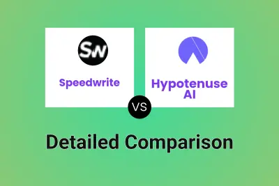 Speedwrite vs Hypotenuse AI Detailed comparison features, price