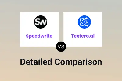 Speedwrite vs Textero.ai Detailed comparison features, price