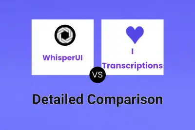 WhisperUI vs I ♡ Transcriptions