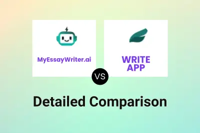 MyEssayWriter.ai vs WRITE APP