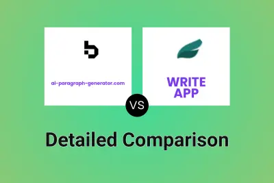 ai-paragraph-generator.com vs WRITE APP