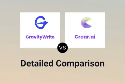 GravityWrite vs Crear.ai Detailed comparison features, price