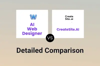 AI Web Designer vs CreateSite.AI Detailed comparison features, price