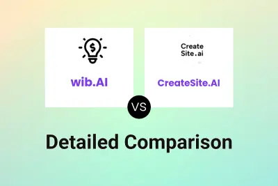 wib.AI vs CreateSite.AI Detailed comparison features, price