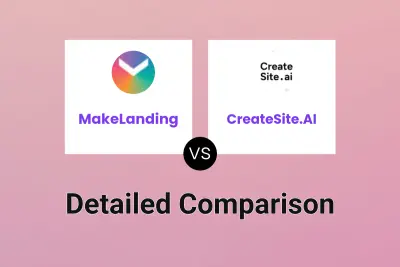 MakeLanding vs CreateSite.AI Detailed comparison features, price