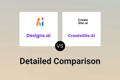 Designs.ai vs CreateSite.AI Detailed comparison features, price