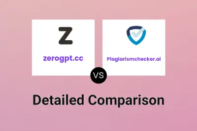 zerogpt.cc vs Plagiarismchecker.ai