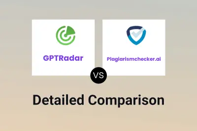 GPTRadar vs Plagiarismchecker.ai