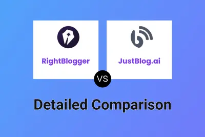 RightBlogger vs JustBlog.ai Detailed comparison features, price