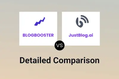 BLOGBOOSTER vs JustBlog.ai Detailed comparison features, price