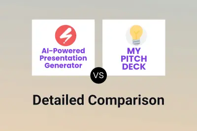 AI-Powered Presentation Generator vs MY PITCH DECK