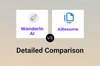 Wonderin AI vs AiResume Detailed comparison features, price