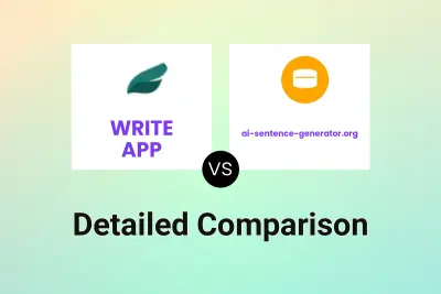 WRITE APP vs ai-sentence-generator.org