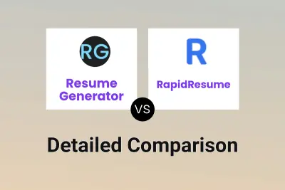 Resume Generator vs RapidResume