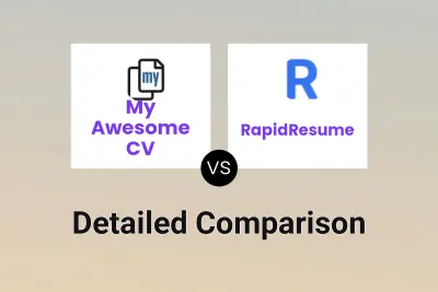 My Awesome CV vs RapidResume